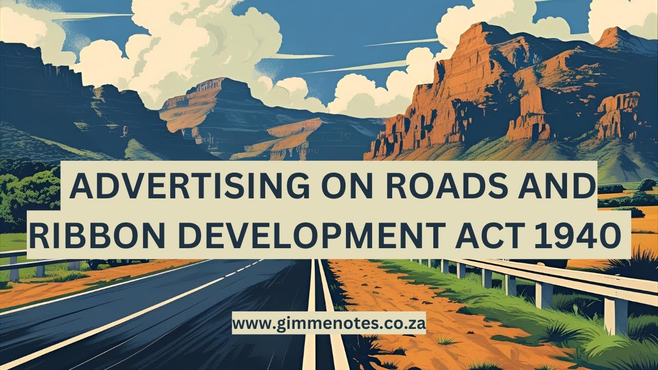 Advertising on Roads & Ribbon Development Act 1940 | Roadside Ads & Urban Growth Explained