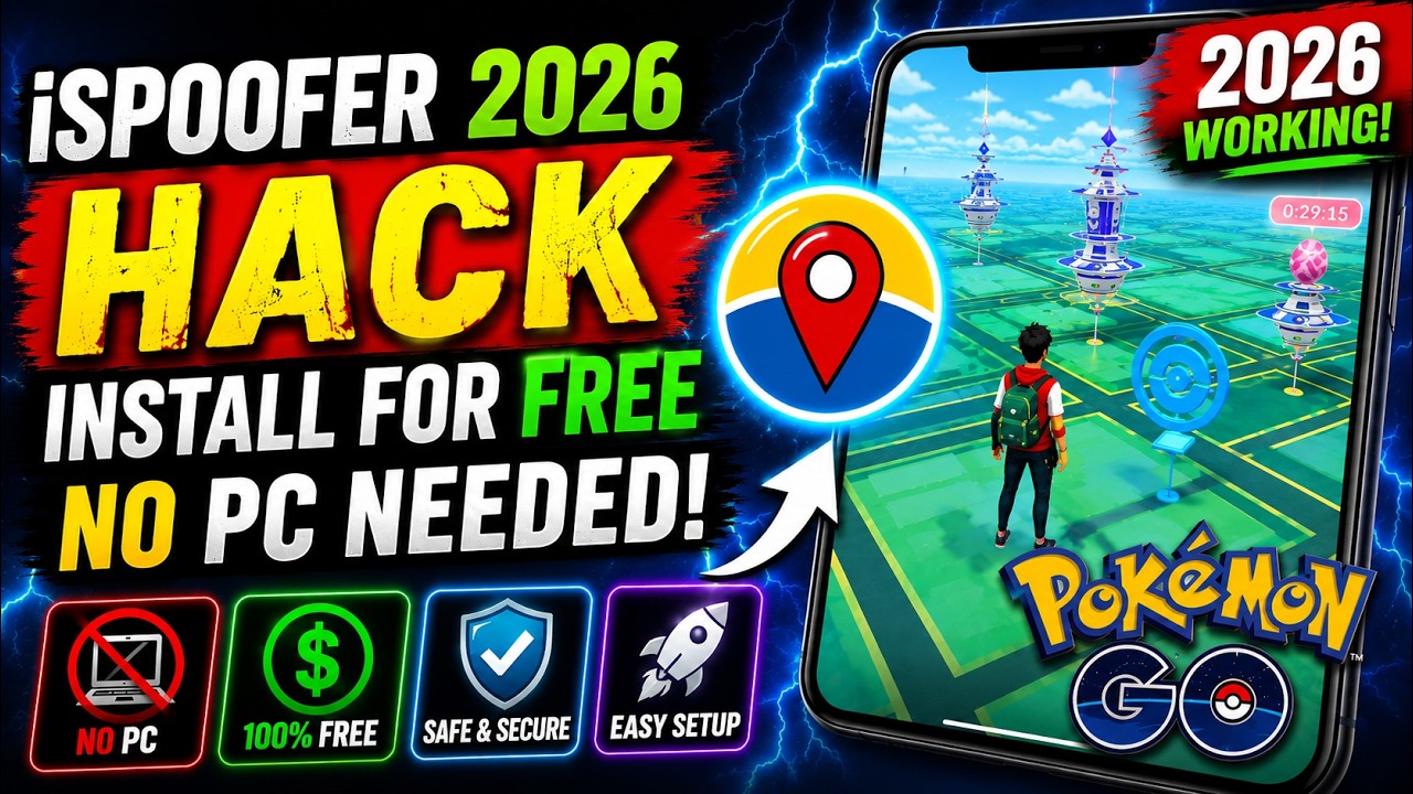 Спуфинг в Pokemon Go 2026 🔥 Как бесплатно установить iSpoofer на iPhone 🔥 Без ПК