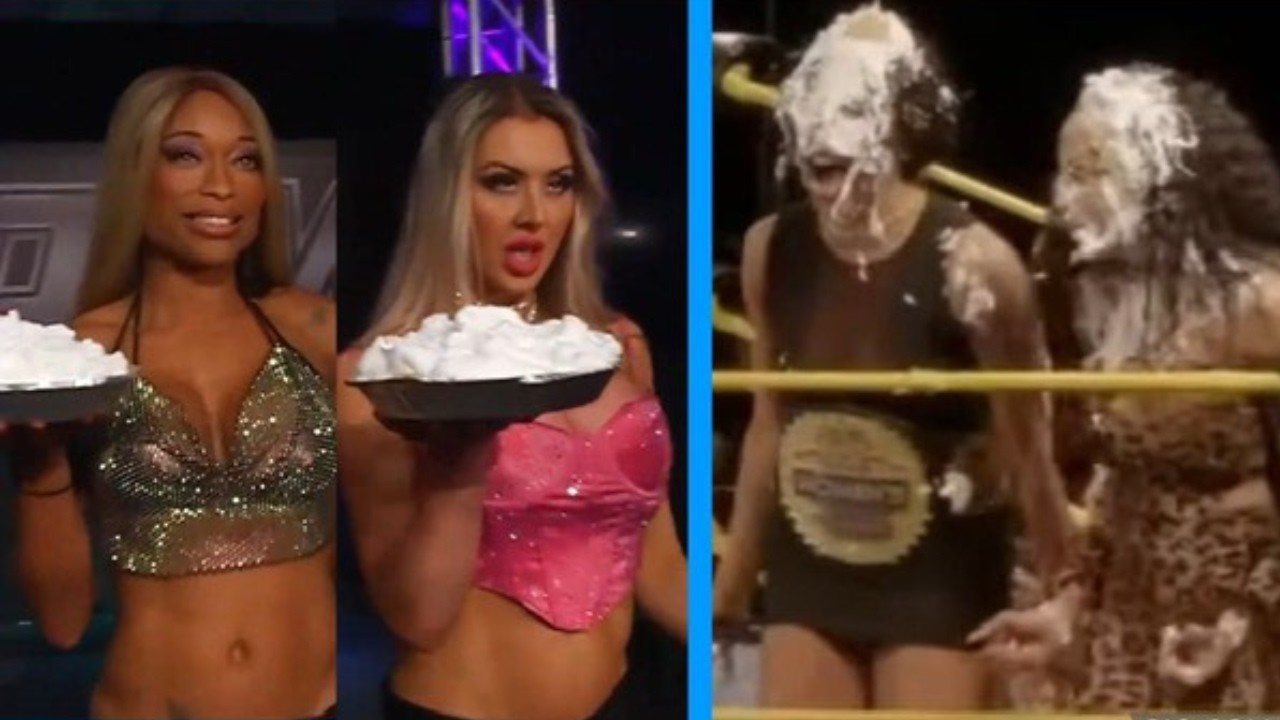 A Humiliating Pieing For These PRO Wrestlers! 🥧