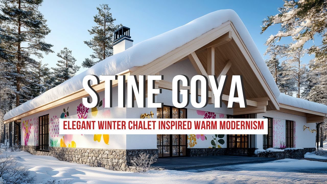 Elegant Winter Chalet Inspired by Stine Goya and Colorful Nordic Warm Modernism