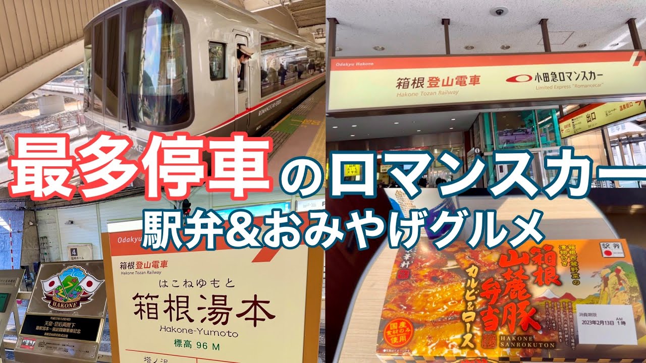 【低速特急】小田急ロマンスカーでいただく箱根名物駅弁&おみやけお菓子　#味わおう地域の魅力