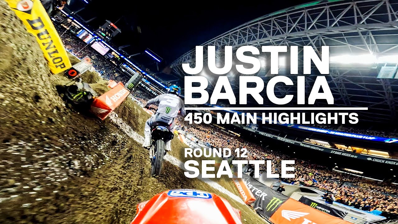 GoPro: Justin Barcia - 2022 Monster Energy Supercross - Seattle - 450 Main Event Highlights
