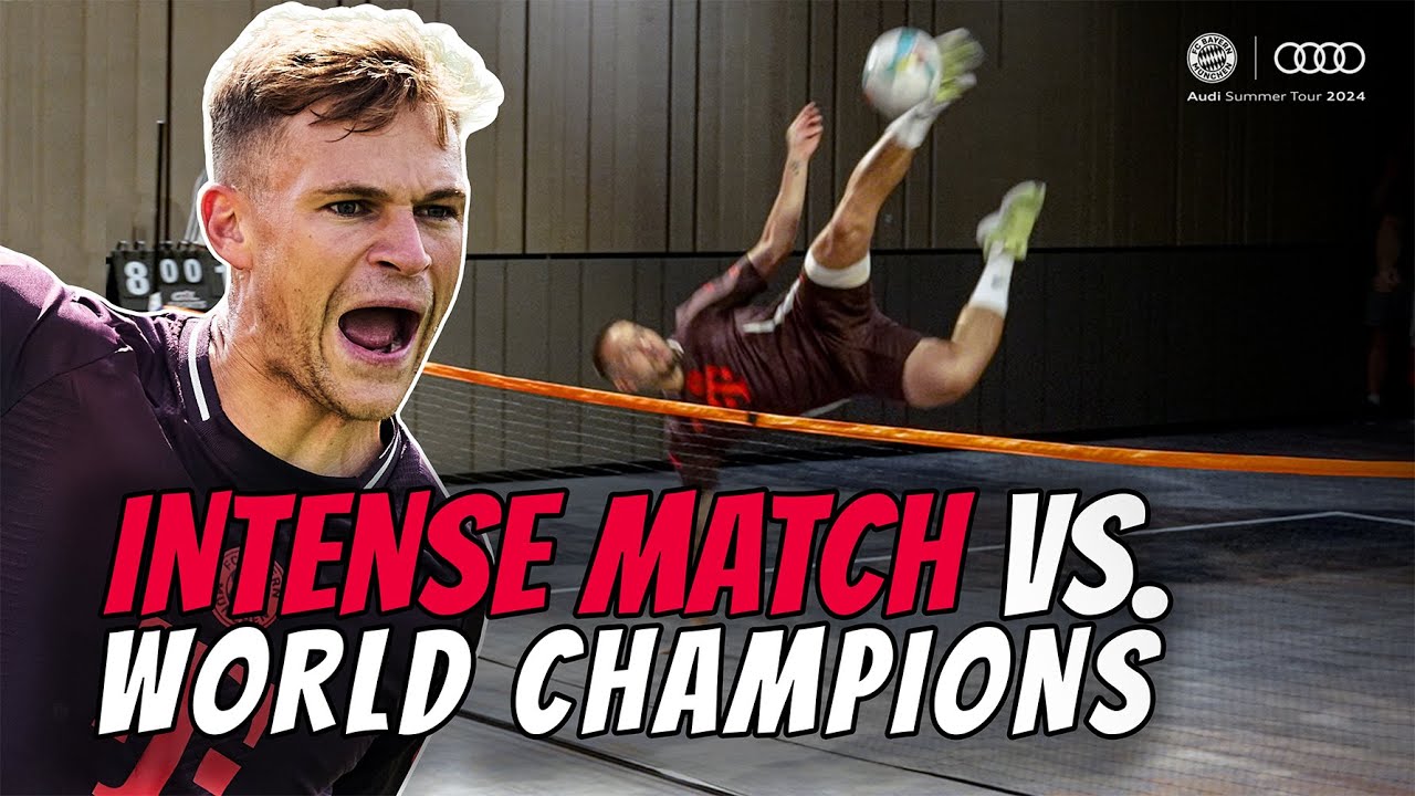 Crazy trick shots against the world champions! - The ultimate Jokgu/soccer tennis battle 🇰🇷
