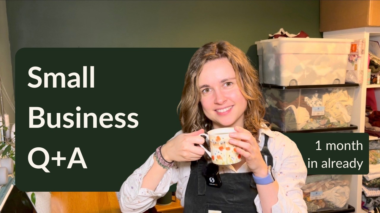 Answering Your Questions About My Small Upcycling Business | Cosy Q&A ☕️