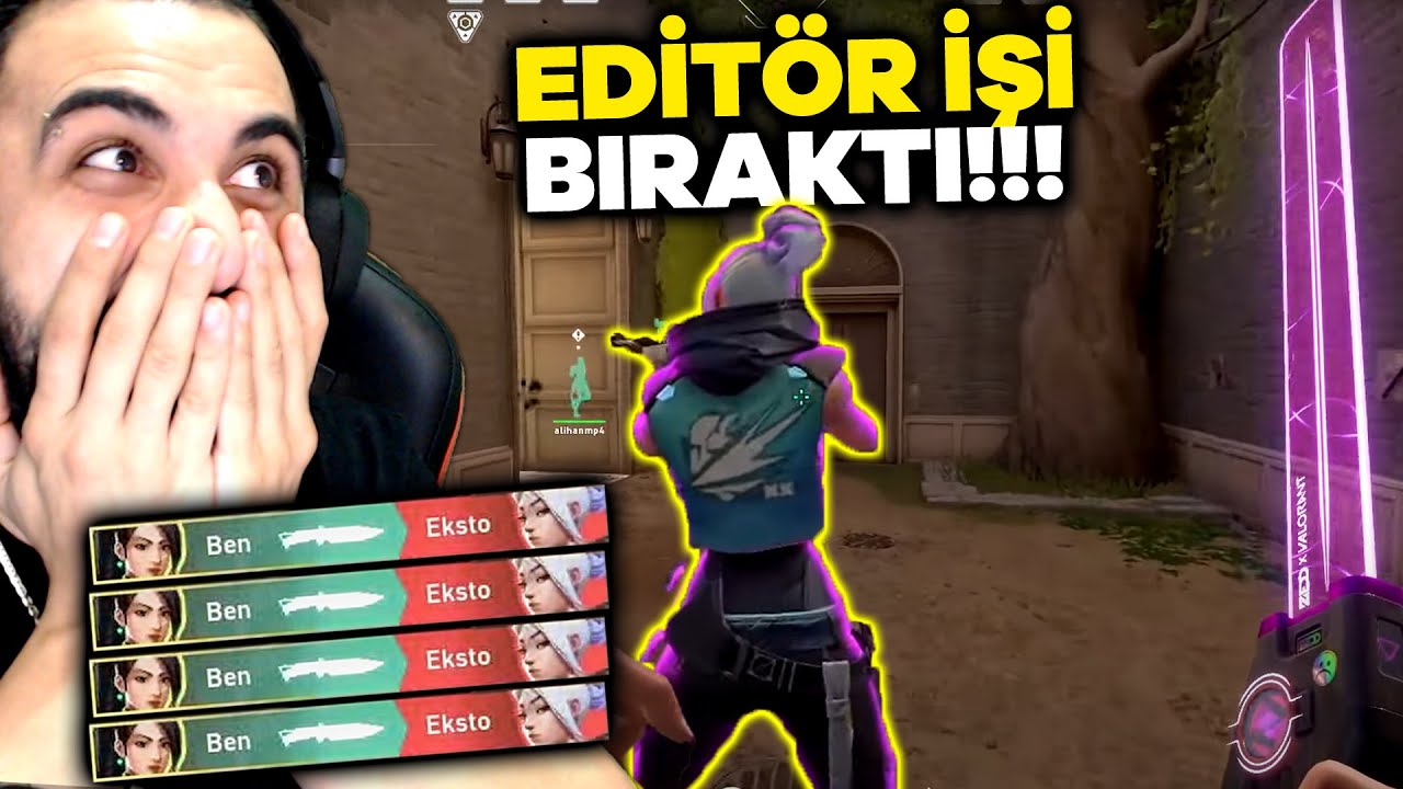 O KADAR BIÇAK YEDİKTEN SONRA EDİTÖR İŞİ BIRAKTI!! EKİPLE 5v5 VALORANT!! | Barış Can