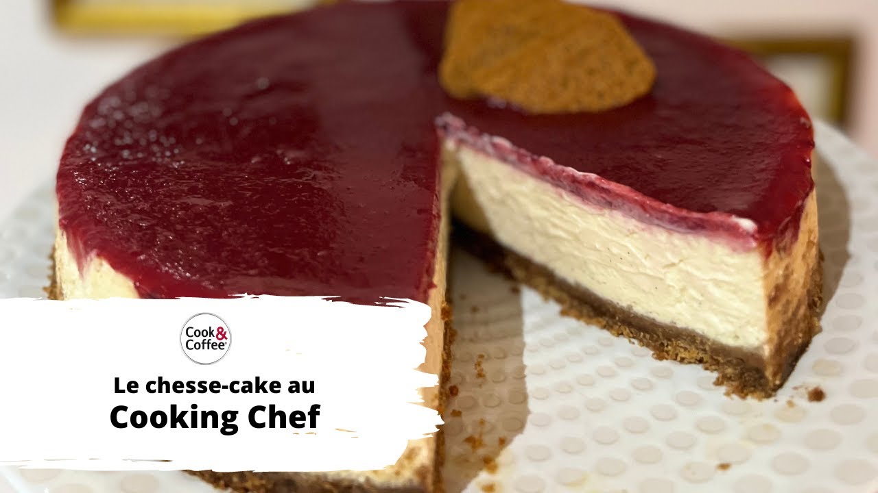 Recette du jour au cooking chef: Cheese cake framboise et speculoos