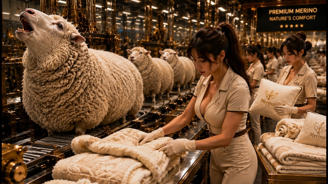How Luxury Merino Blankets & Mattresses are Made | Raw Material Magic 4k