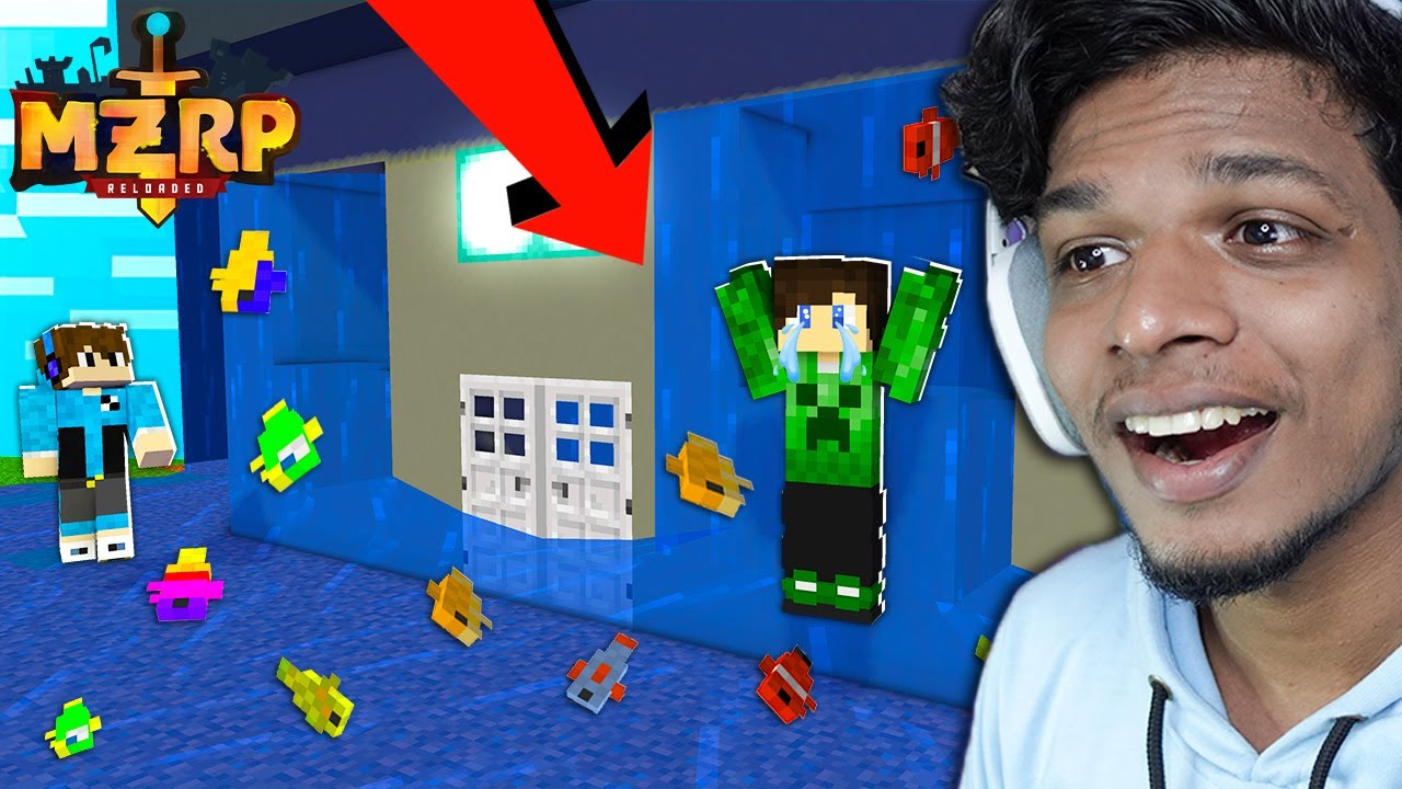 MZRP : I FLOODED Kannapi's Entire HOUSE | Minecraft | MALAyalam |