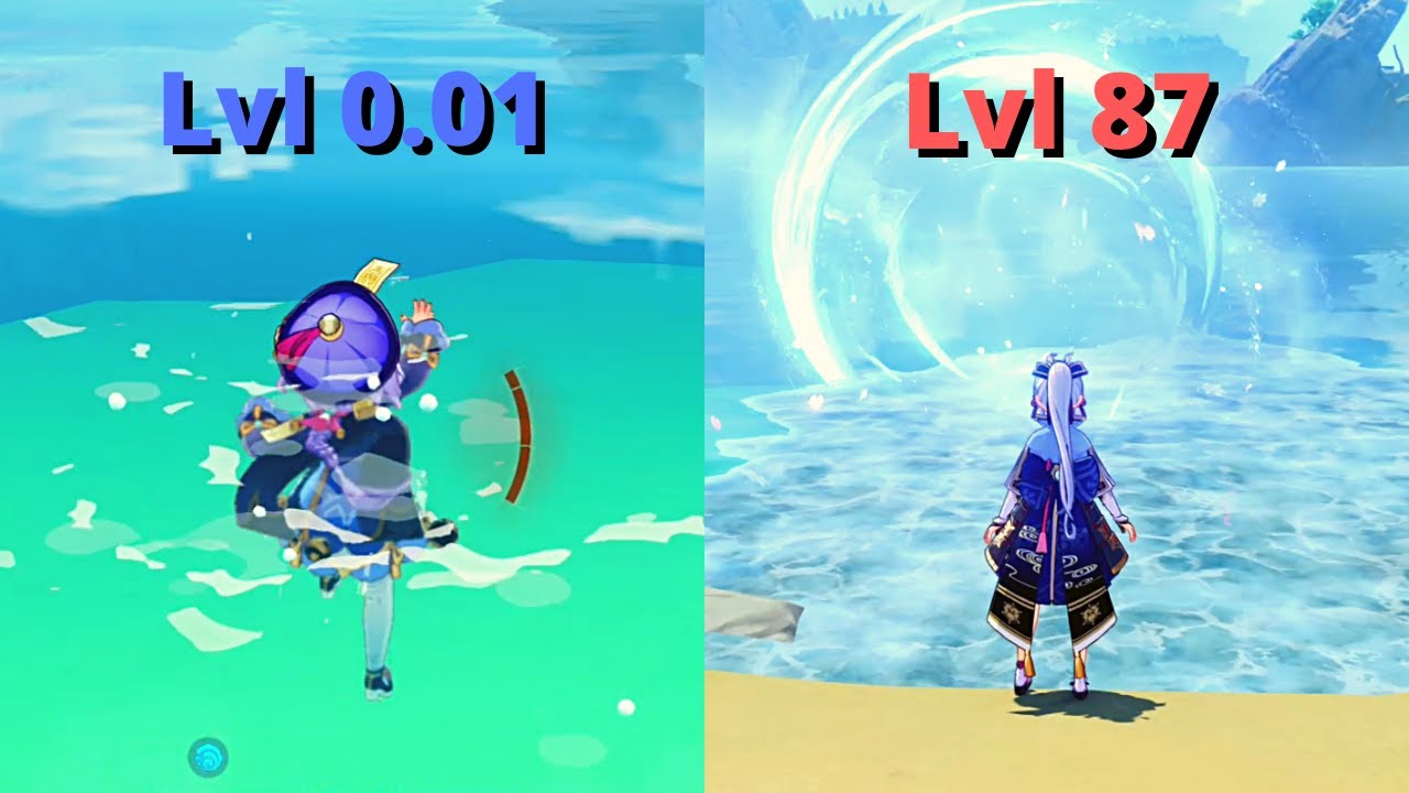 Water Travelling from Lvl 1 to Lvl 100 [Genshin Impact]
