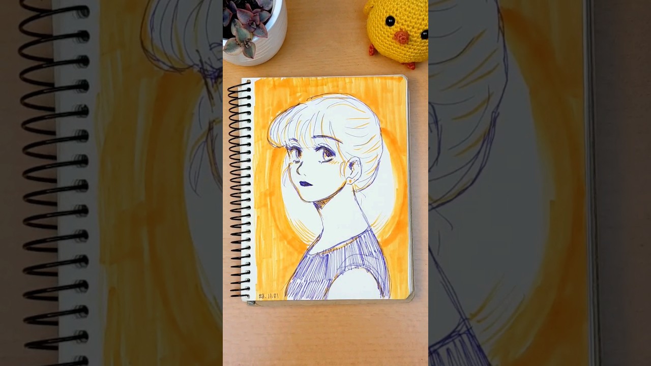 Orange #drawingshortvideos #drawingshorts #drawingvideo #manga #mangagirl #dessinmanga