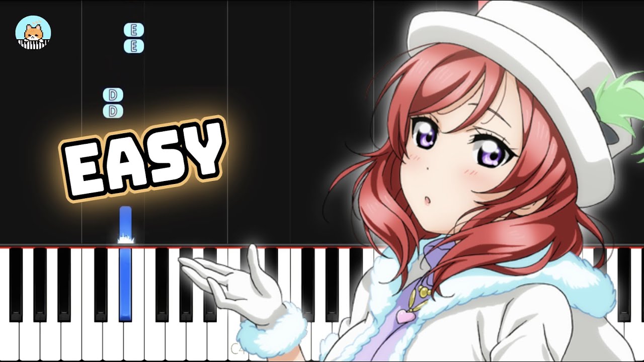 [full] Love Live! OST - "Snow Halation" - EASY Piano Tutorial & Sheet Music