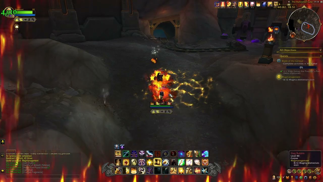 The War Within Quest 378: Magmanagement (WoW, human, paladin)