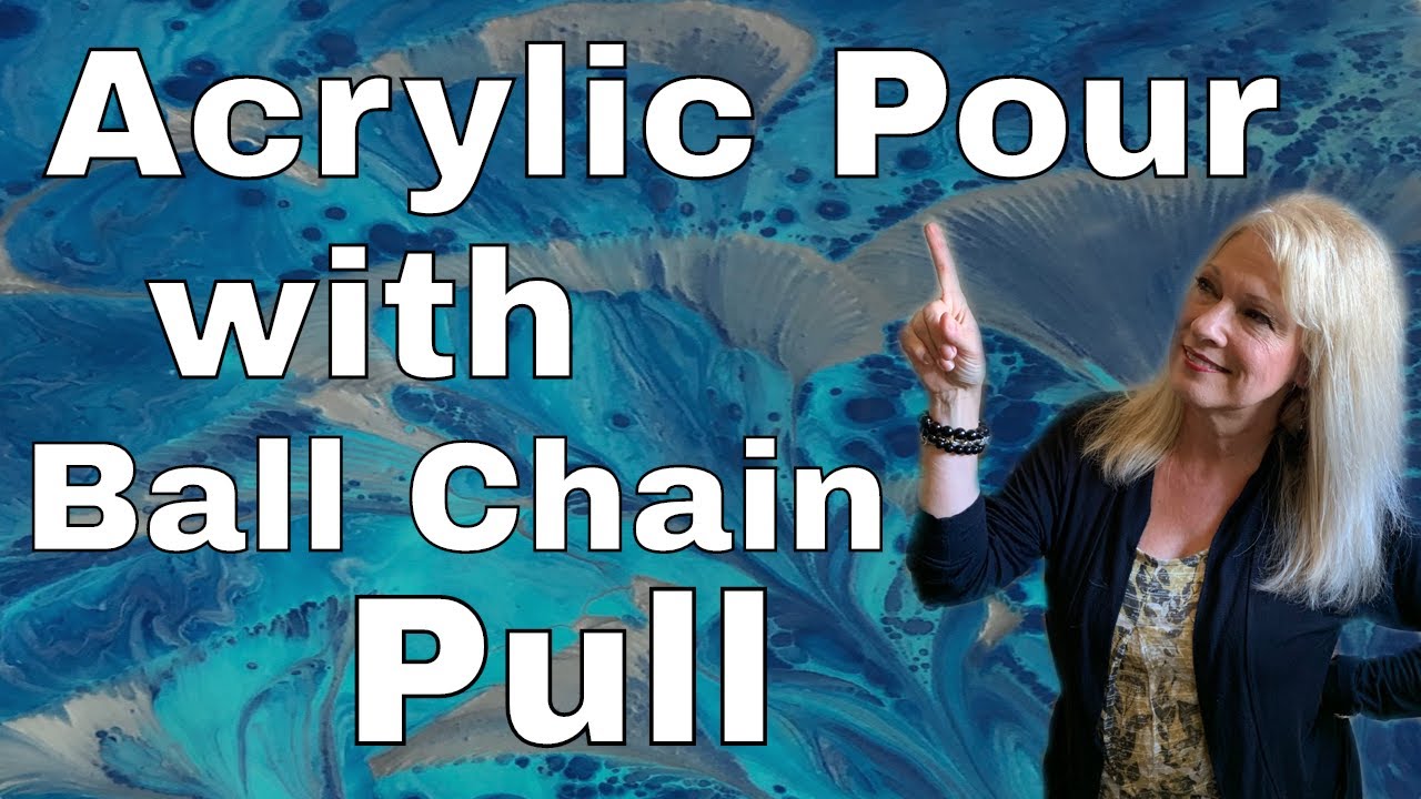 Acrylic Blues With Ball Chain Pull