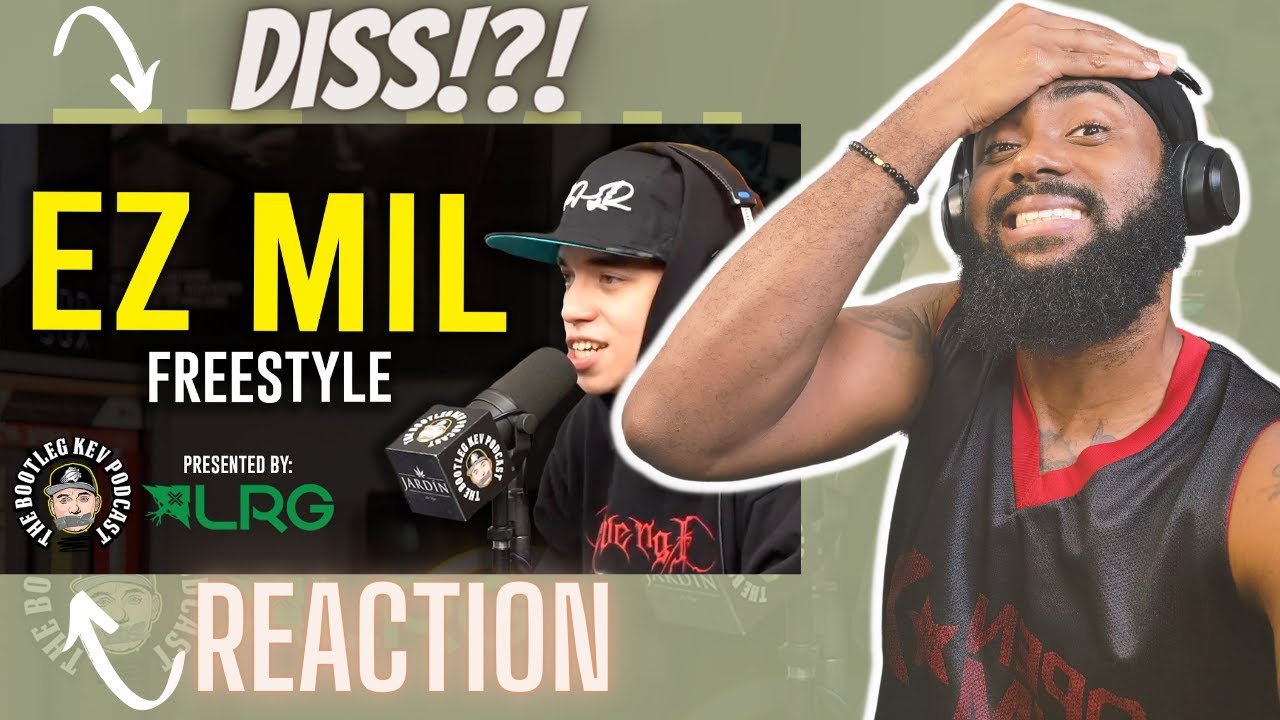 EZ DISS!! | Ez Mil (Eminem Artist) Freestyle on The Bootleg Kev Podcast! | BEST REACTION!!!