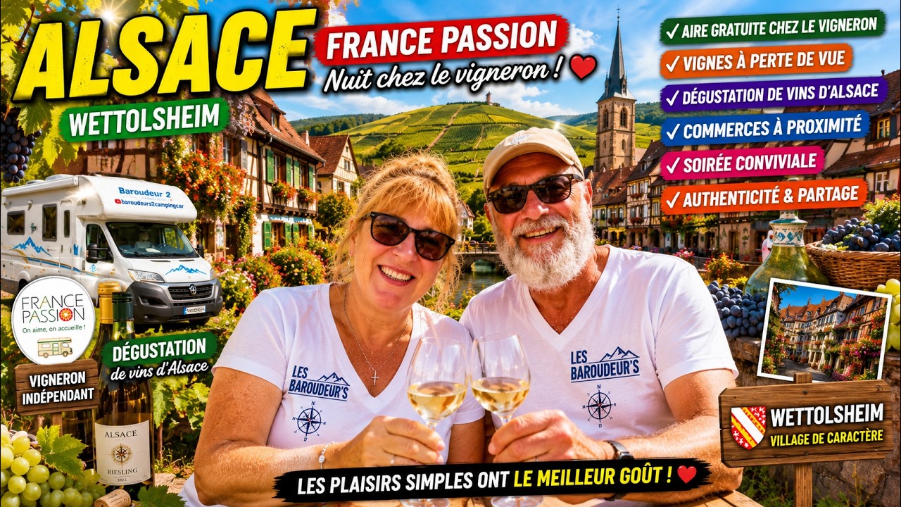 ALSACE WETTOLSHEIM : visite producteur de vin et village #vines #vanlife