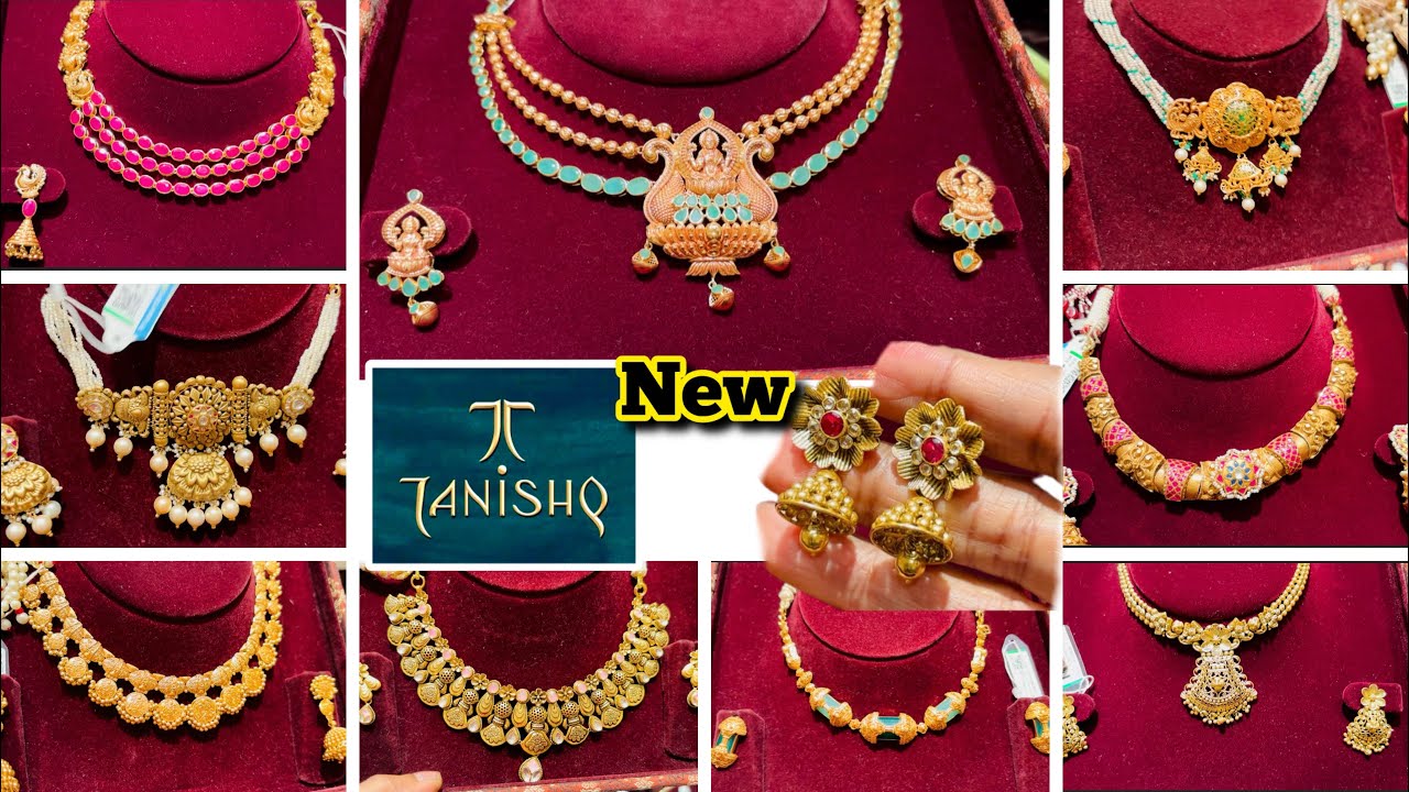 Tanishq 💫Antique 🤩✨Gold necklace set collection with price | Tanishq 22kt gold necklace set designs 