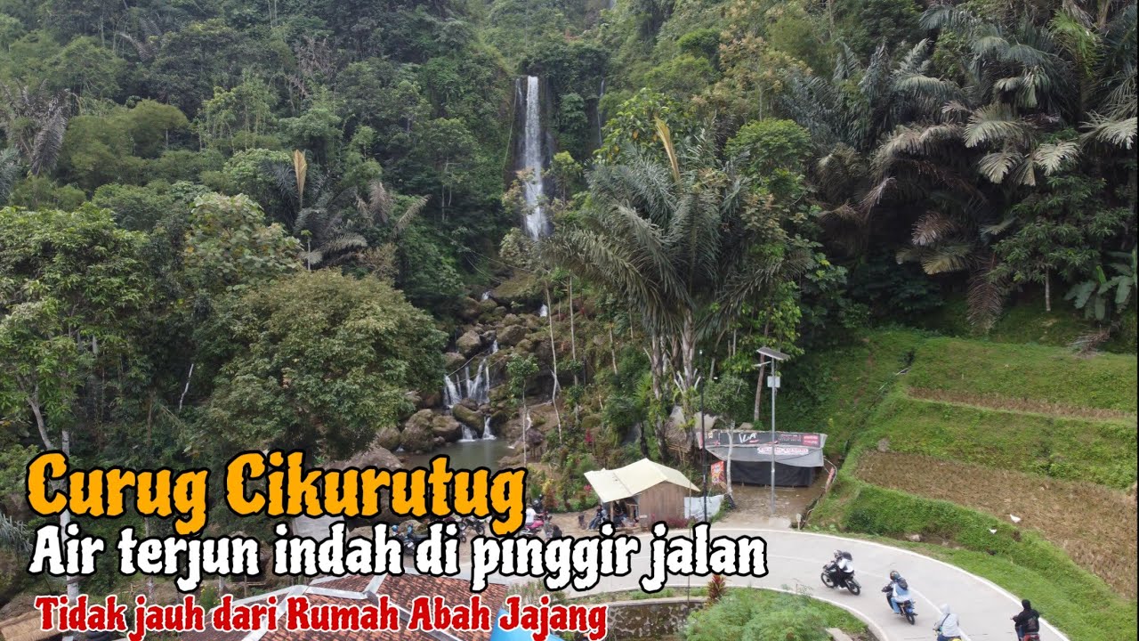 Air terjun indah di pinggir jalan,Curug cikurutug Desa Kalibaru,Kec.Pasirkuda,Cianjur selatan