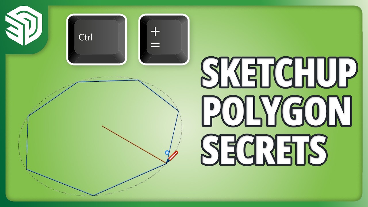 100% Комплексное обучение работе с инструментом «Многоугольники» в SketchUp