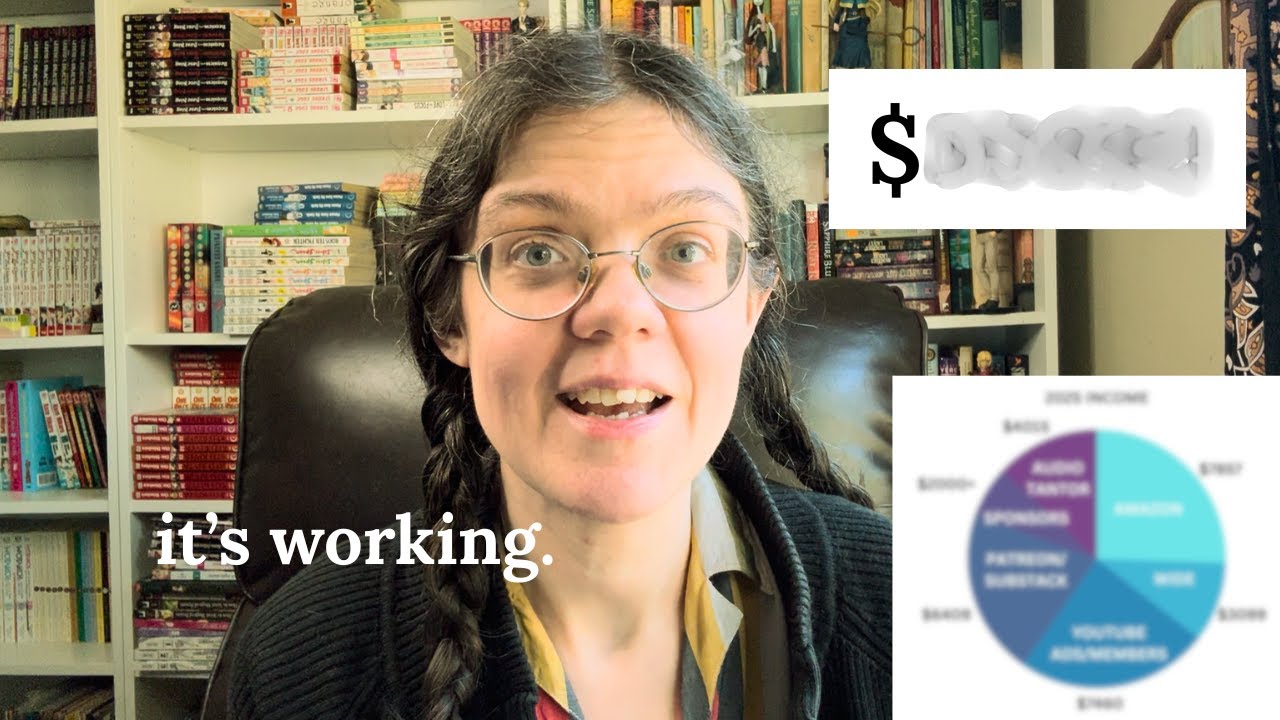 How much money I made as a Youtuber & fantasy author in 2025: Year 2 of following my dreams