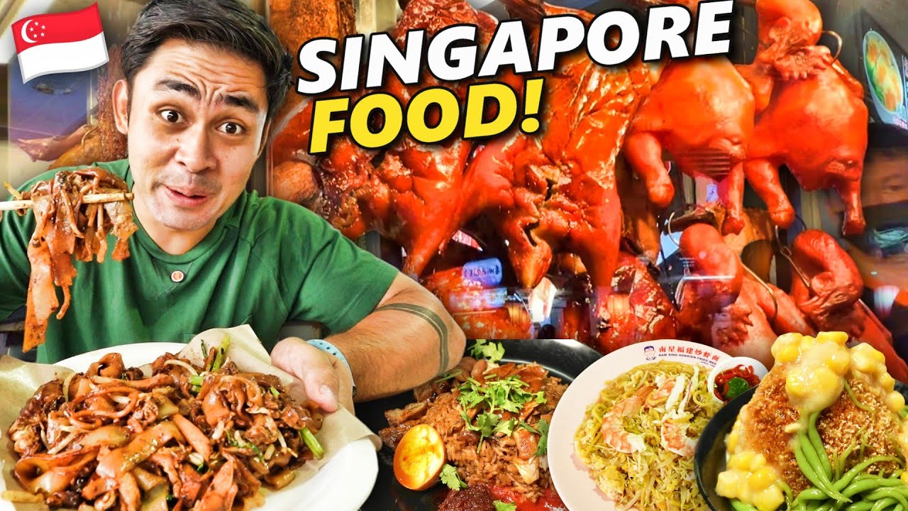 Ultimate SINGAPORE Food Tour! 10 Must Eats Singaporean Food!
