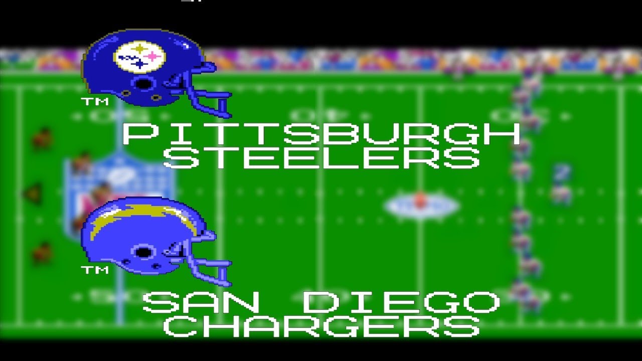 Pittsburgh Steelers at San Diego Chargers - Week 1 | 1991 NFL Season Simulation | Tecmo Bowl (NES)