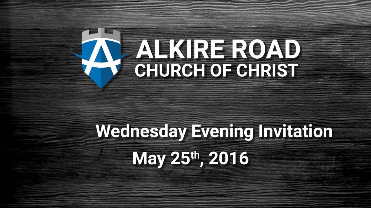 Wednesday, May 25th 2016 - Wednesday Invitation