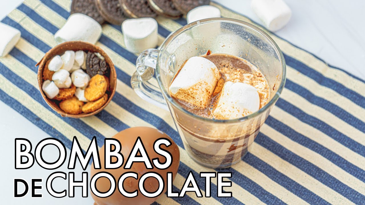 RECETA FÁCIL de las FAMOSAS bombas de CHOCOLATE y SIN MOLDES - Chocoboms
