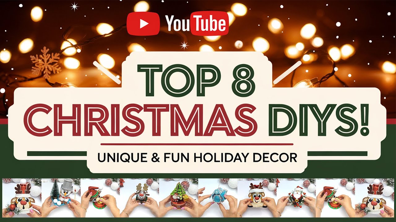 Top 8 DIY Christmas Crafts 🎅 Unique & Fun Holiday Decor Ideas!