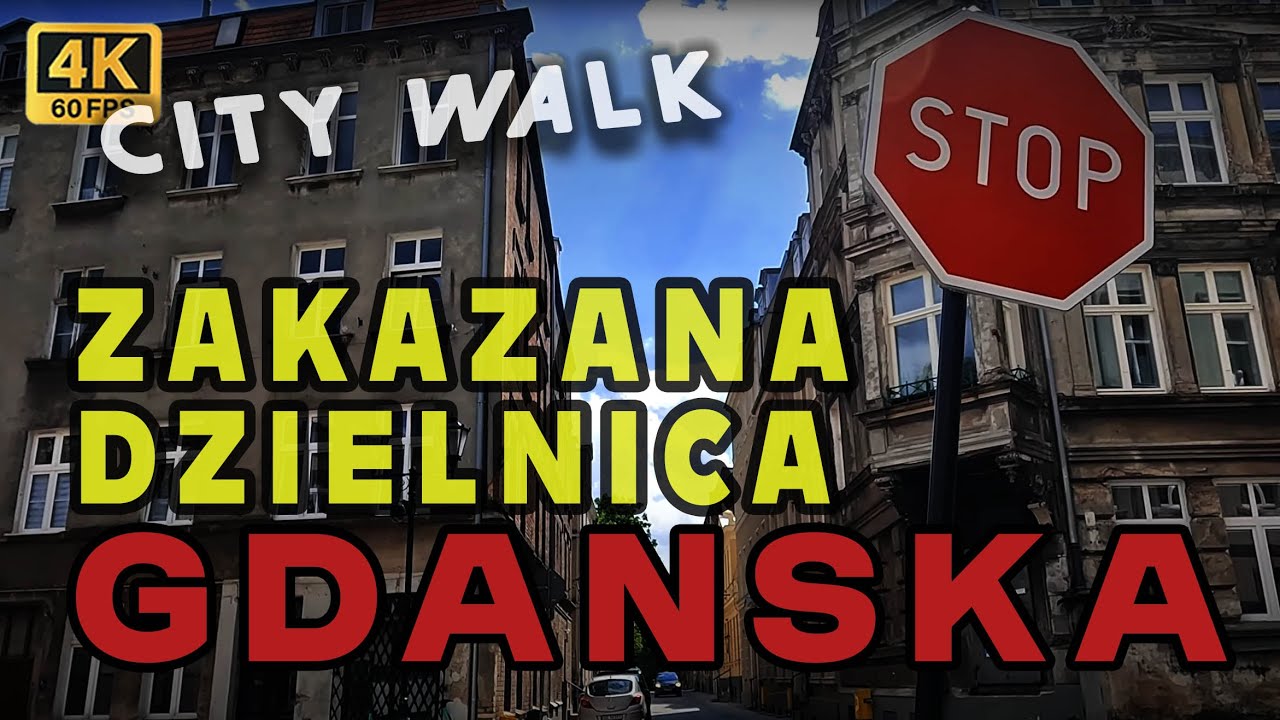 CITY WALK GDAŃSK | BISKUPIA GÓRKA, ZAROŚLAK | 4K | #1