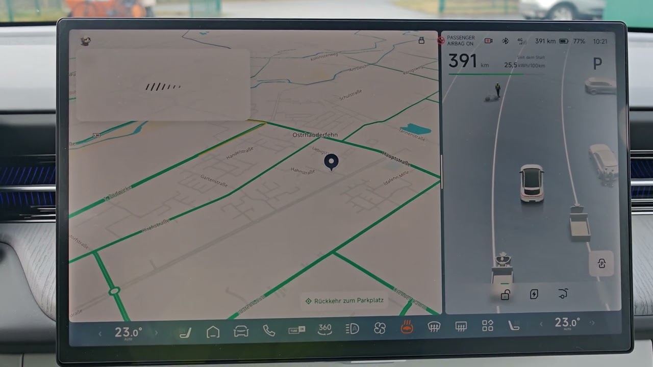 XPENG G6 Facelift, XPENG Navigation funktioniert weltweit aktuell nicht 