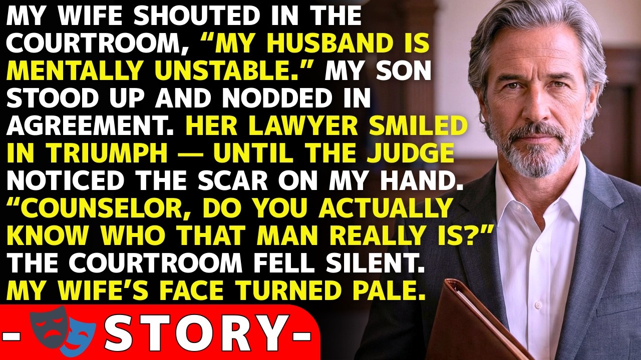 In Court, My Wife Called Me “Mentally Ill” — Until The Judge Noticed My Scar And Asked One Question.