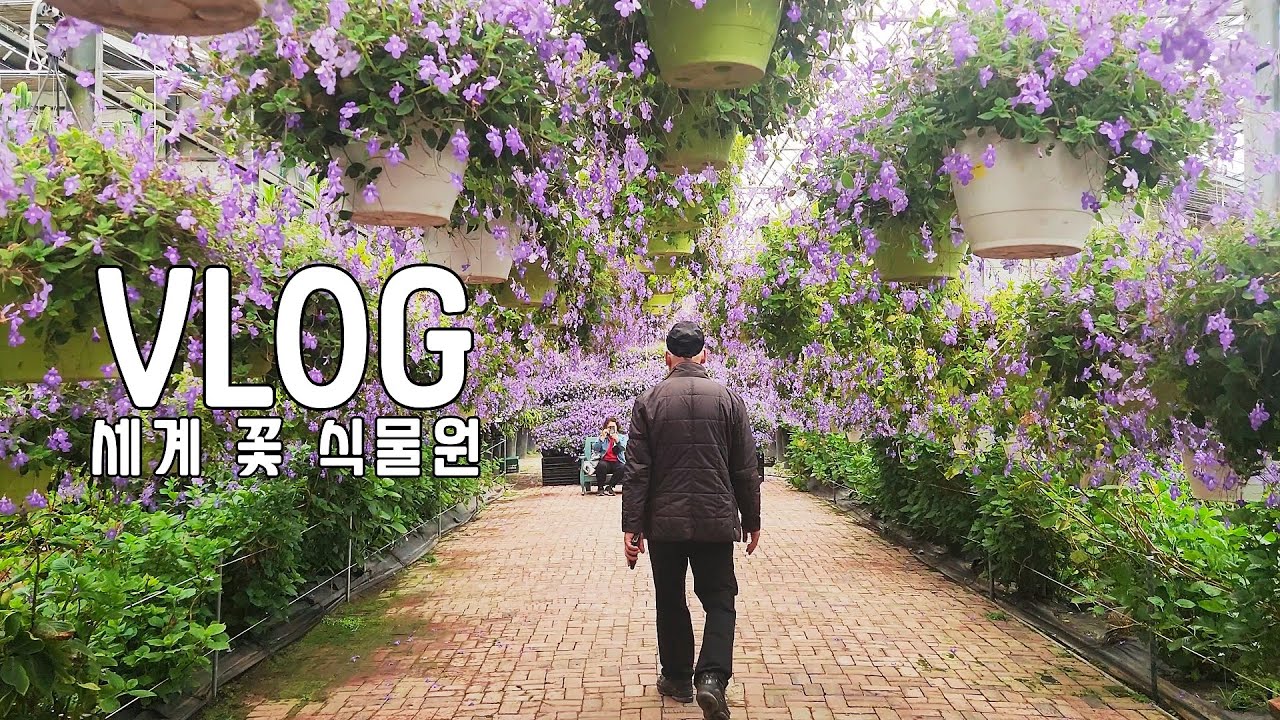 엄마 아빠랑 세계 꽃 식물원 구경