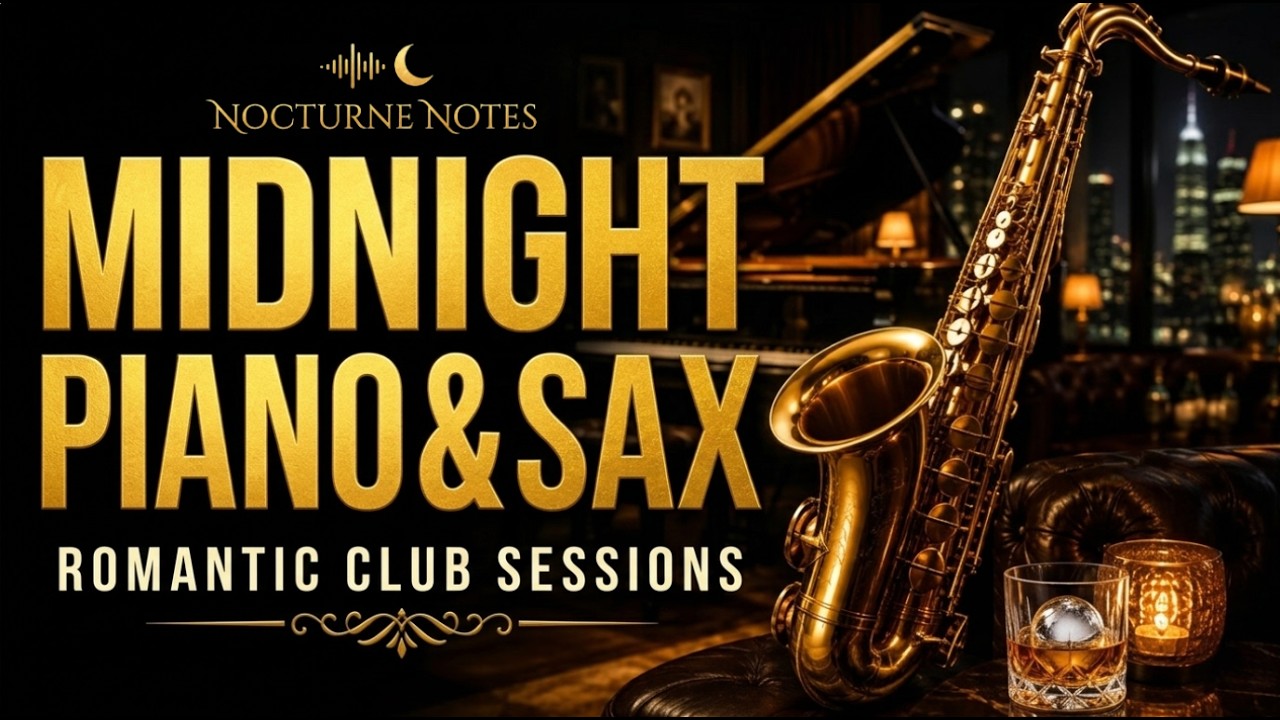Midnight Piano & Sax | Late Night Romantic Jazz for Work, Study & Relax