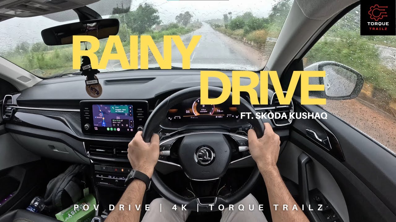 Epic Rainy Highway Drive &ndash; Part 2 | &Scaron;koda Kushaq | POV Drive | 4K