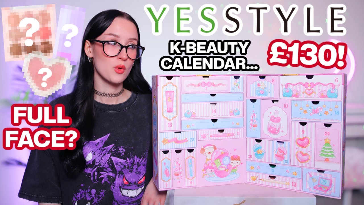 UNBOXING THE YESSTYLE ADVENT CALENDAR 2024 + FULL FACE?