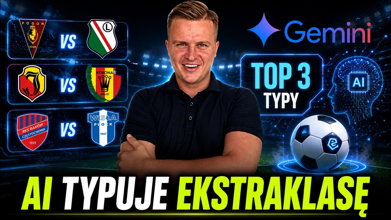 Gemini przepowiedziało TOP 3 typy na Ekstraklasę!
