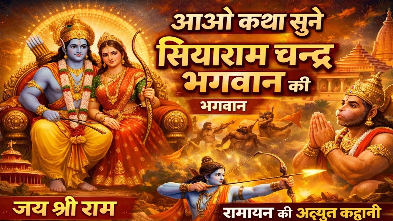 आओ कथा सुने सियाराम चंद्र भगवान की भक्ति में मगन हो जाओ katha sune ram siya ramchandra bhagwan ki