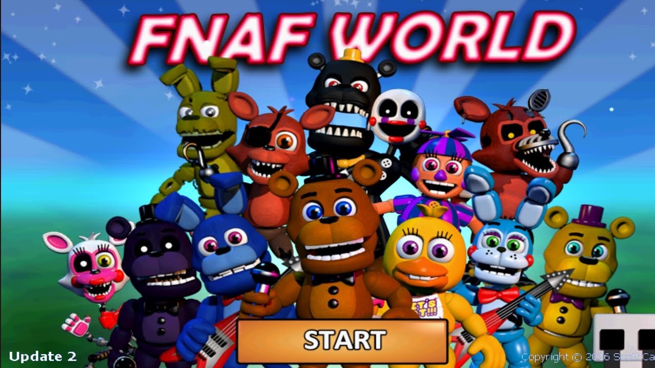 Nova série de fnaf world 