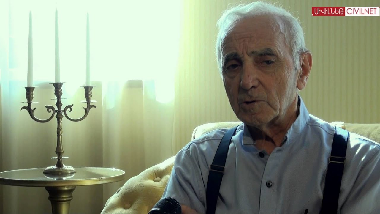 Charles Aznavour Talks to CivilNet