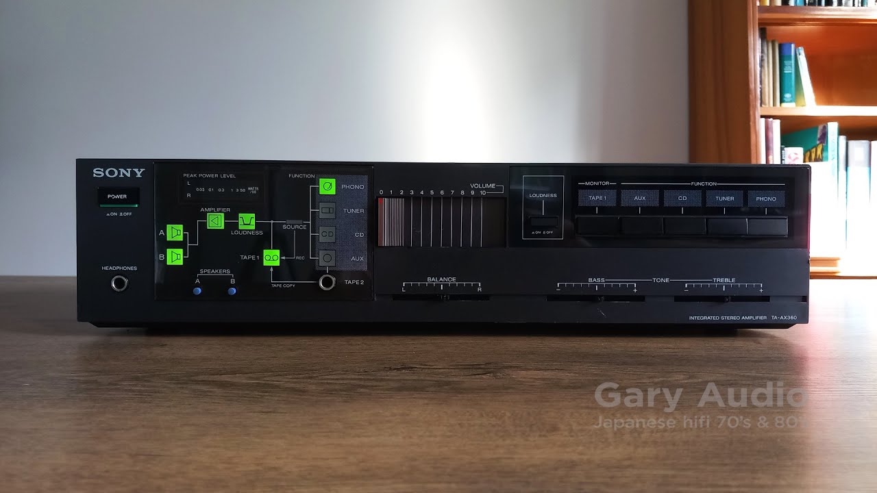 Sony TA-AX360 Integrated Stereo Amplifier Black Edition Made in Japan 1980