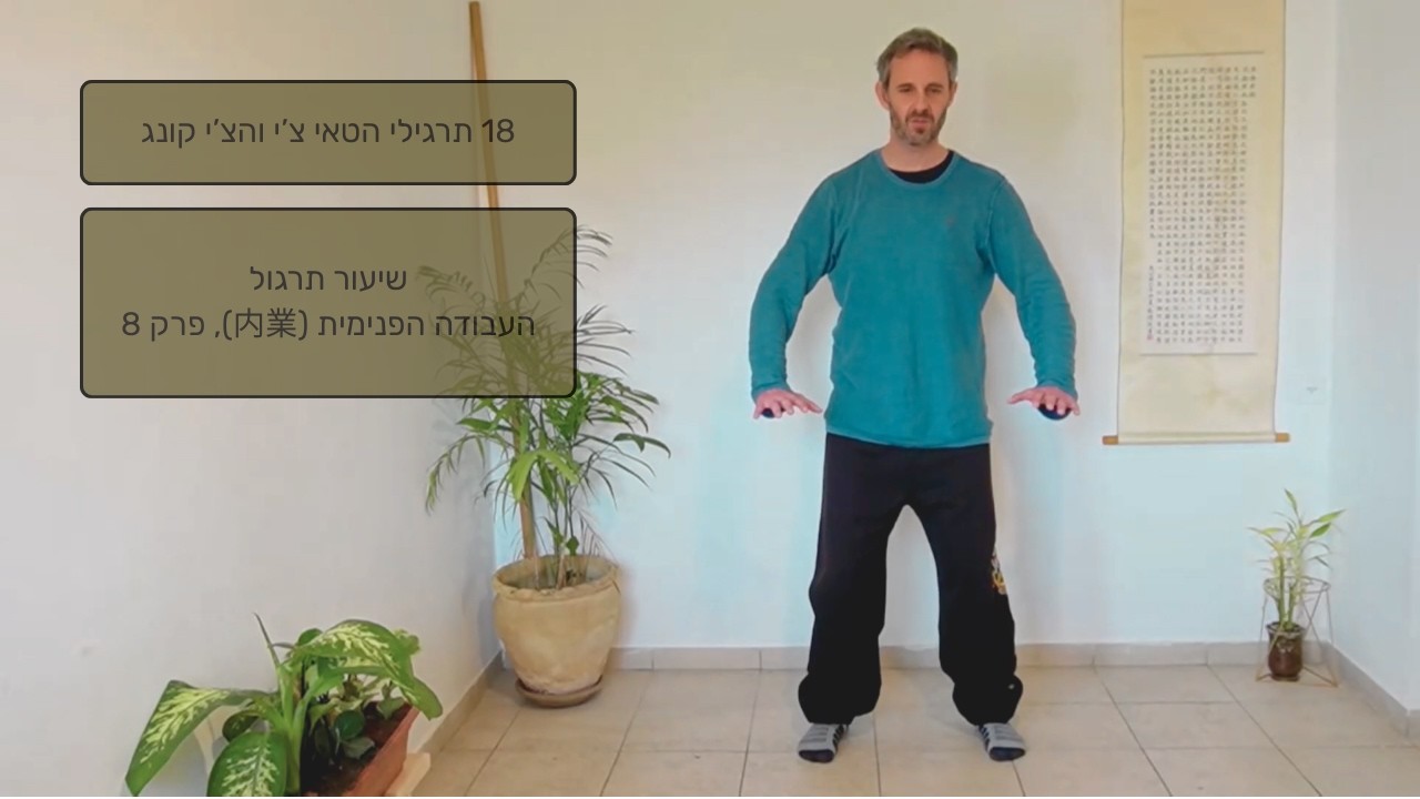 שיעור צ'י קונג מלא: התמקמות נכונה, דממה והתייצבות