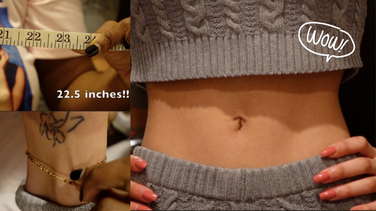 Installing African Waist Beads on her 22 INCH WAIST** 😱