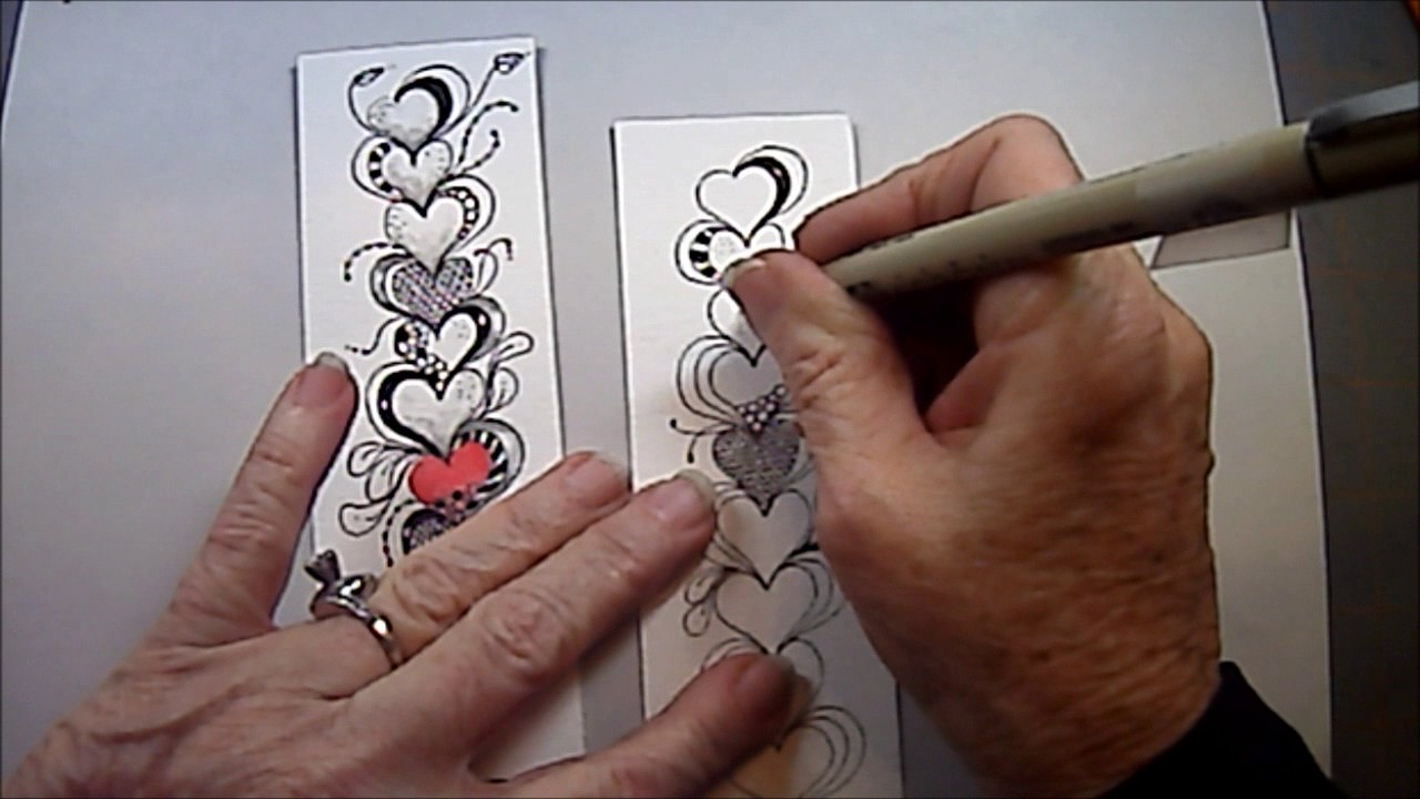 Heartthrob Tangle Lesson Pattern #137