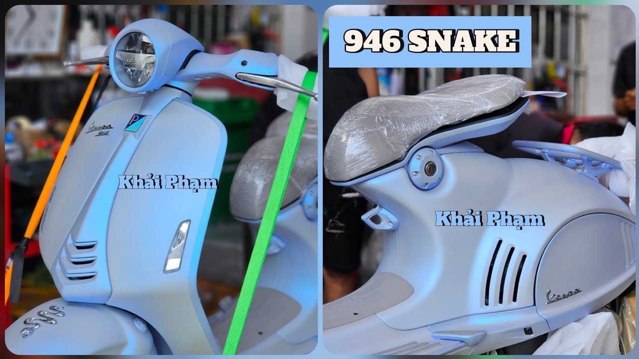 VESPA 946 SNAKE đẹp xuất sắc! Khui thùng Nổ Máy ngày 26/07 tại CH Mai Duyên. Khải Phạm #vespa #snake