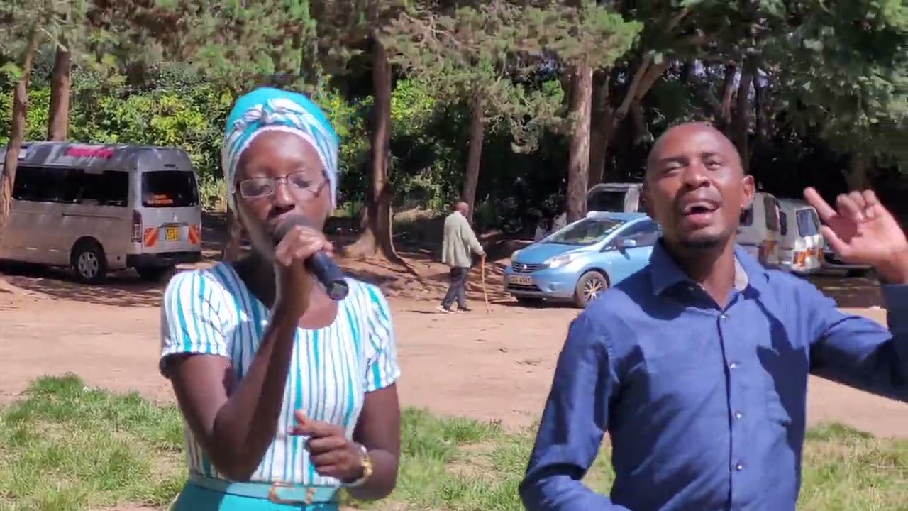 MOMBASA YOUTHS PRESENTING A SONG AT KITEINI PRIMARY SCHOOL,DURING THE CENTRAL REGION YOUTH CAMP