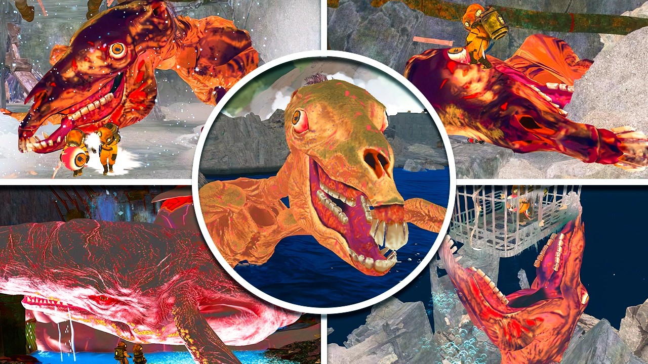 Reanimal - All The HORSE and WHALE Scenes in BRIGHT Mode (All Secrets)