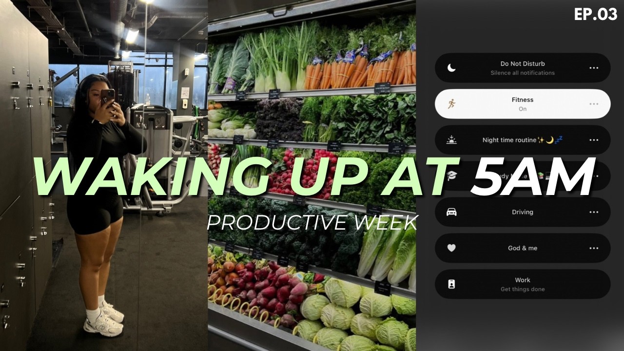 5АМ Mornings, Healthy Habits & a Productive Week | Self Care Diaries ᥫ᭡ Ep.03