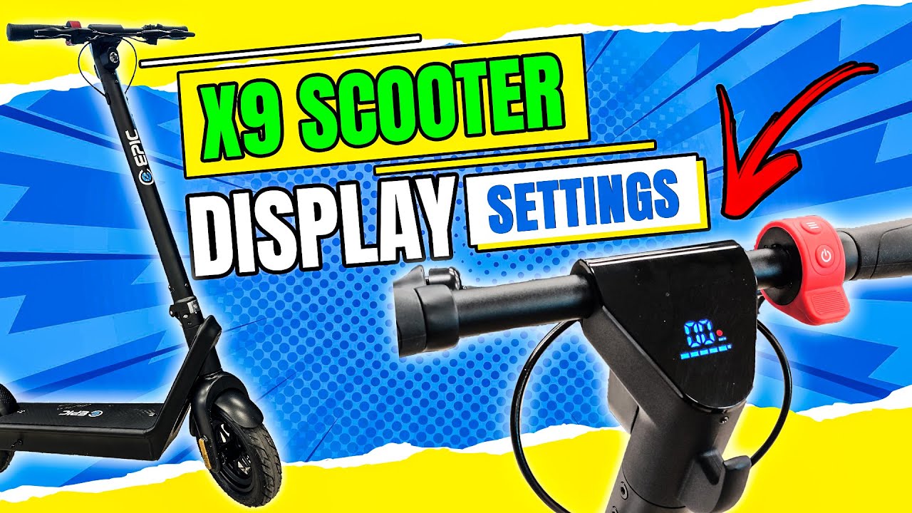 X9 Scooter Display Settings