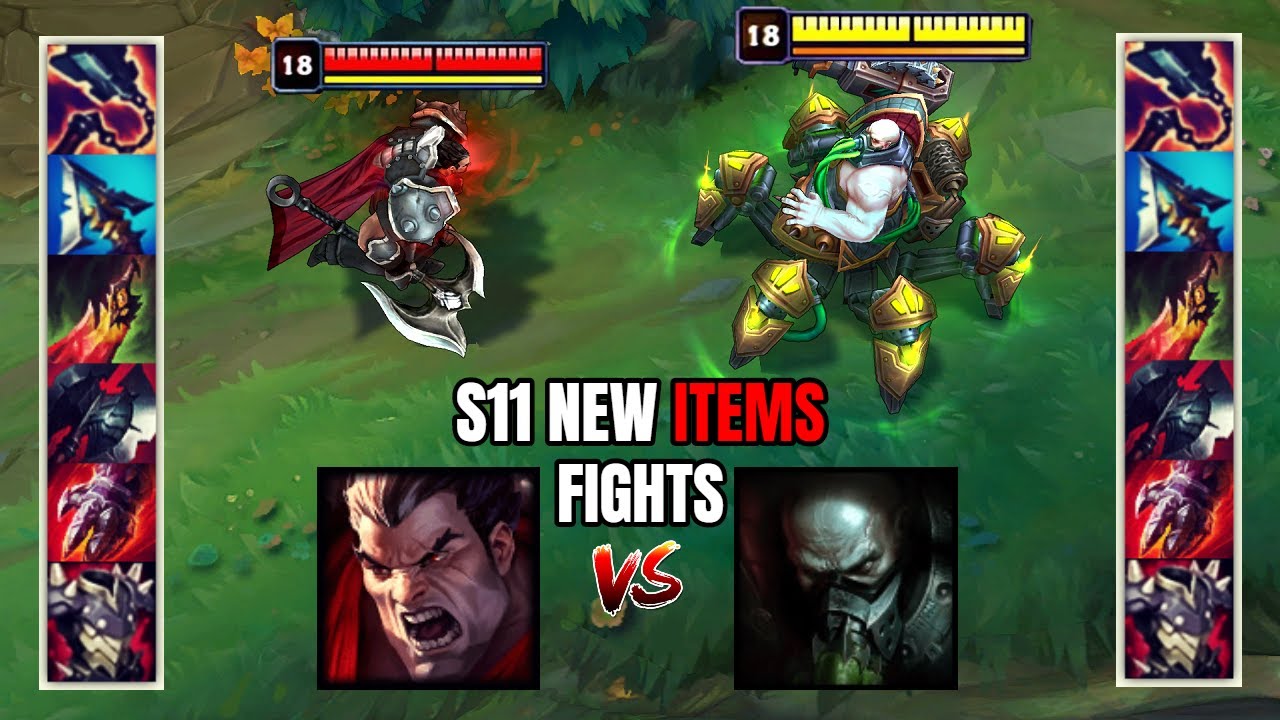 DARIUS vs URGOT S11 NEW ITEMS FULL BUILD FIGHTS & Best Moments!