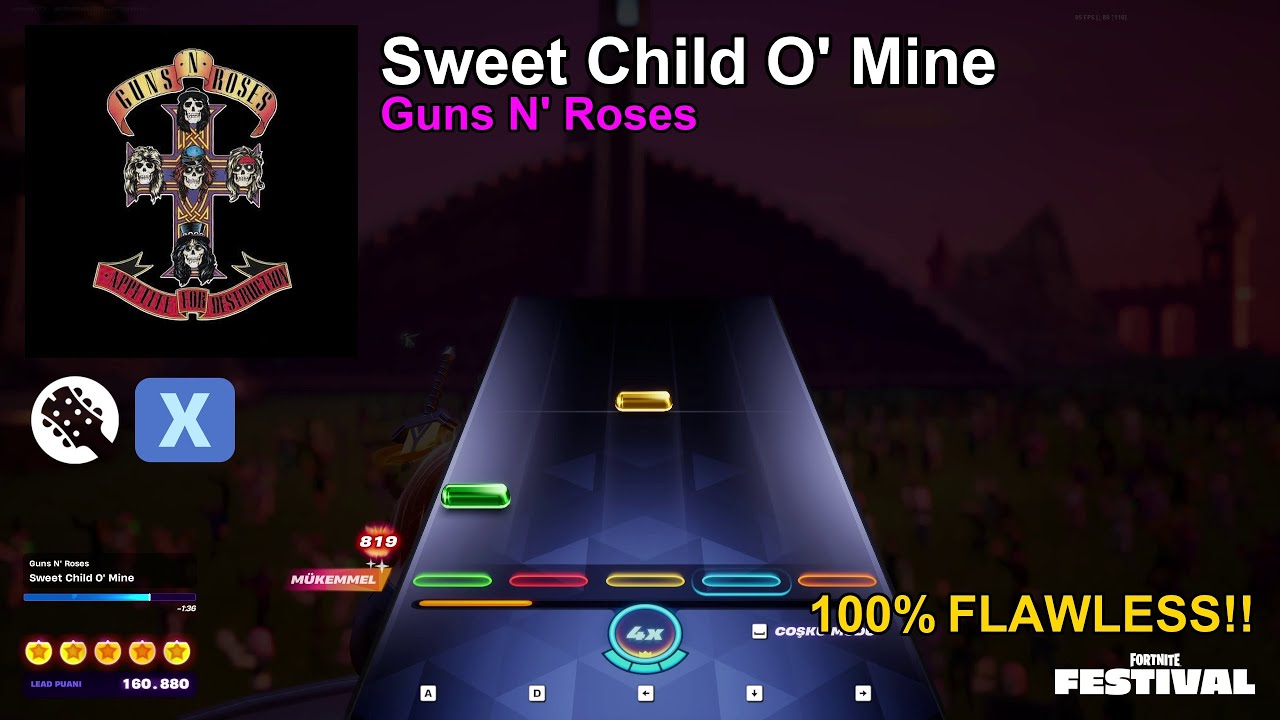 Sweet Child O' Mine Expert Lead 100% FC - Fortnite Festival